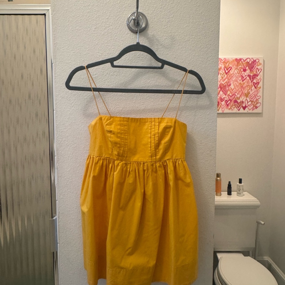 Anthropologie Marve Sunlit Yellow Dress